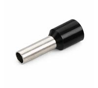 WEBMATEL 100 Punteras Huecas Aislantes Negras para Cable Eléctrico 1,5mm² - Conectores Eléctricos de Crimpado