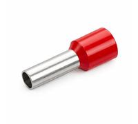 WEBMATEL 100 Punteras Huecas Aislantes Rojos para Cable Eléctrico 10mm² - Conectores Eléctricos de Crimpado