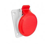 Webmatel Base Cetac Empotrar 16A 230V IP54 3P+N+T - Enchufe Hembra Industrial Inclinado 10° SpeedPRO - 85X75MM