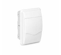WEBMATEL Cuadro de Distribución de Empotrar 4 Módulos 1 Fila 140x100x215mm con Puerta Opaca Gris IP40 400V ABS