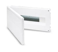 WEBMATEL Cuadro Eléctrico de Empotrar 18 Módulos IP40 200x400x60MM con 1 Fila y Puerta Opaca Gris