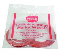 Weck - Lote de 10 Juntas de Sellado para Tarro (80 mm de diámetro, 80 Unidades)