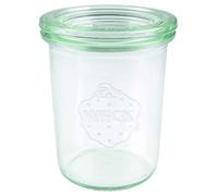 Weck 760 Tarro 160 ml, con Tapa de Vidrio para conservas, Resistente al Calor, microondas