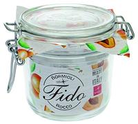 Weck Bormioli Rocco Fido 58298 - Juego de 6 tarros con cierre de alambre (350 ml, incluye gomas, para conservas, postres, mermeladas)