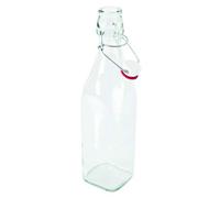 Weck Bormioli Rocco Swing Bott 58305 - Botellas con gancho de alambre, 500 ml (12 unidades, incluye anillos de goma, botellas de zumo, botellas para licores, chupitos)