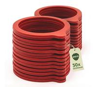 Weck Juego de 30 anillos de conservas de 100 mm de diámetro, accesorios para tarros de conservas y vasos, anillos de sellado para conservas seguras