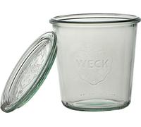 Weck Tarro de 290 ml Tapa de 80 mm, confección de 6 Piezas, Cristal, Transparente