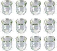 Weck - Tarro de Cristal con Forma de minitulipán (220 ml, 12 Unidades)