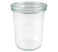 Weck Tarros con Tapa de Cristal - Capacidad: 160 ml - Práctica Forma de caída - Tapa Ø: 60 mm - 12 Unidades