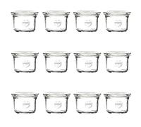 Weck - Vaso en forma de mini botes con tapa 80 ml - 12 piezas/1 ud.