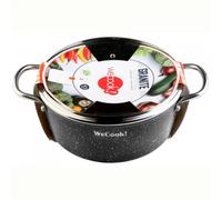Wecook cazuela 24cm alu c-tapa antiadheren 3mm todofuego granite