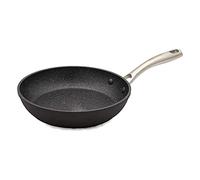 WECOOK! - Sartén Ecochef Antiadherente de Aluminio Forjado 26cm | Inducción | QUANTANIUM Ecológico 3 Capas sin PFOA | 4mm Espesor | Apta Todas Cocinas, Negro, Aluminio