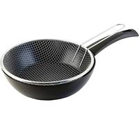 WECOOK! Ecogreen Sartén Freidora con Cestillo Inducción, 20 cm, Aluminio Prensado, Antiadherente Ecológico Xylan Plus sin PFOA, Full Induction, Protector de Tela, Vitrocerámica, Gas, Eléctrica