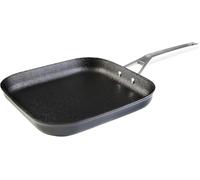 WECOOK! Ecosteel Grill Asador Inducción 26 cm, Antiadherente QUANTANIUM sin PFOA, Aluminio Forjado, 4,2 mm de Espesor, Mango de Acero, Apta Todas las Cocinas Vitrocerámica, Gas, Horno