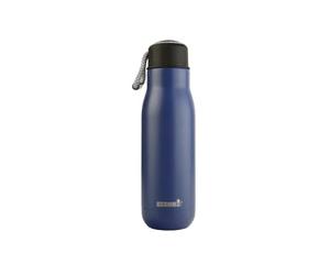 WECOOK! H&C Botella Agua Térmica Acero Inoxidable 350 ml, Cantimplora Termo, Aislamiento Doble Pared, 12 Horas Bebida Caliente / 24 Horas Bebida Fría, Libre de BPA y Ftalato, Funda Neopreno, Azul