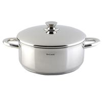 WECOOK PRO Cazuela con Tapa de Acero Inoxidable, Inducción, 20 cm