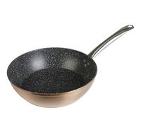 WECOOK! Professional Sartén Honda Aluminio Forjado 28 cm, Inducción, Antiadherente Ecológico sin PFOA, 2,8 mm Espesor, Mango Acero Inox., Color Cobre, Apta Todas Cocinas, Vitrocerámica, Gas, Horno