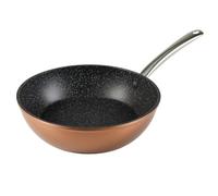 WECOOK! Professional Sartén Honda Aluminio Forjado 28 cm, Inducción, Antiadherente Ecológico sin PFOA, 2,8 mm Espesor, Mango Acero Inox., Color Cobre, Apta Todas Cocinas, Vitrocerámica, Gas, Horno