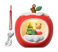 Wectirc Bonita lámpara, lámpara de noche 3D con cordón, luz LED recargable, adorno creativo de Navidad para pared, hogar, mesita de noche