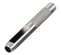 Weddecor Hueco Cuero Agujero Perforadora Resistente Acero Sólido Metal Hoja Peletería Sintético Junta Goma Fino Aluminio Latón Tachuela Herramientas Cortadores Golpeador - Plateado, 13mm