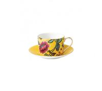 Wedgwood Taza y platillo Wonderlust yellow tonquin