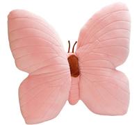 Wedhapy Almohada De Mariposa para Guardería 16x16 Inch 3D Diseño De Mariposa Estilo Pastoral Realista De Peluche De Algodón para El Hogar Y La Cafetería