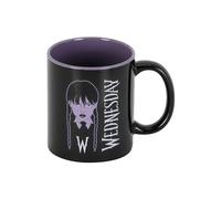 Karactermania Taza Wednesday (Miércoles) 13 x 9.5 cm 350 ml Negro Braid