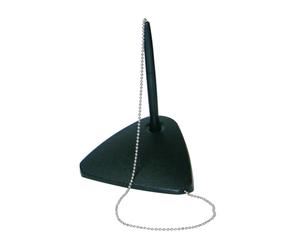Wedo 140301 - Soporte para bolígrafo con cadena, negro