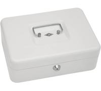 Wedo 14530 - Caja para dinero (25 x 18 x 9 cm, 5 compartimentos), color blanco