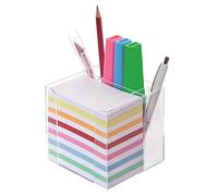 Wedo 270 266916 - Lapicero y soporte para taco de notas (700 hojas), transparente