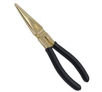 WEDO Alicates con Puntas Rectas,Latón,200mm,Bocas Finas y Estriadas,Alicates de Punta Larga Resistente con Asas de Agarre Suave