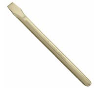 WEDO Cincel hexagonal sin chispas de 6 puntos, cincel de seguridad hexagonal de 6 puntos, bronce de aluminio, estándar DIN, certificado BAM y FM, 14 x 16 x 200 mm.