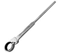 WEDO Llave de carraca,llave de acero cromado 40,tamaño 80mm,Llave de tuerca,Longitud 935mm,forjada de una sola vez, par fuerte, alta resistencia, resistencia al desgaste,12 caras