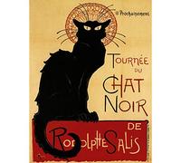 Wee Blue Coo CHAT NOIR RODOLPHE SALIS PARIS FRANCE VINTAGE POSTER ART PRINT 12x16 inch 915PY
