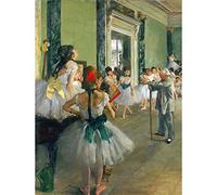 Wee Blue Coo Edgar Degas Ballet Class Old Master Painting Art Print Poster Wall Decor 12X16 Inch