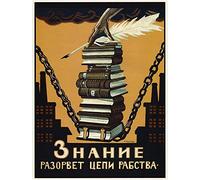 Wee Blue Coo Prints Political Knowledge Break Chains Slavery Soviet Union Poster Político Unión Póster