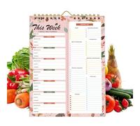 Weekly Meal Planner - 52 páginas Food Schedule Pad | Kitchen Organizer