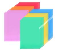 WEFHEF 24PCS Carpetas de Plastico a4, Carpeta con Fundas Transparentes