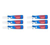 WEICON Tools 6-50054328 - Cuchillas para cables (6 unidades, 4-28 mm, incluye hoja de gancho), color azul