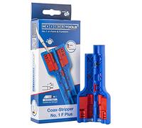 WEICON TOOLS Pelador de Cable Coaxial No. 1 F Plus para conectores F de rosca