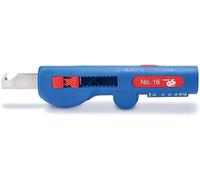 WEICON TOOLS Pelador Multifuncional No. 16 | Rango de trabajo 0,5 - 6 mm² / 8 - 13 mm Ø | Cuchilla de gancho retractable