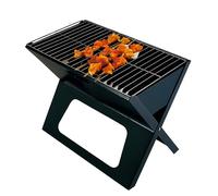 WEIDA Barbacoa de Carbón Portátil y Plegable | De Acero Inoxidable, con Asa de Transporte | Barbacoa de Mesa, Fácil Montaje | Barbacoa de Carbón Rectangular 44,5x28x37cm | Ideal para Camping y Terraza