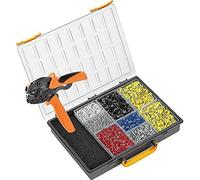 Weidmüller 485803 PZ 6roto L RC - Kit de procesamiento de cables (incluye crimpadora y férulas en diferentes tamaños + colores, con maletín de plástico)