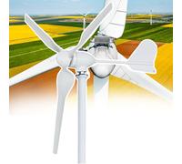 WEIMILOR Aerogenerador de 12 V, 24 V, 48 V, 110 V y 220 V, 12 000 W, Cuerpo de aleación de Aluminio, generador de turbina eólica para Uso doméstico o en embarcaciones,220V