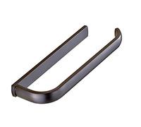 Weirun - Toallero de pared (latón, 30,5 cm), diseño curvado, color bronce