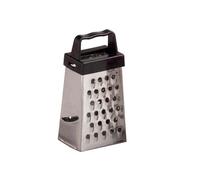 Weis Mini rallador Cuadrado, Acero Inoxidable, Plateado/Negro, 4 x 3.5 x 7.5 cm
