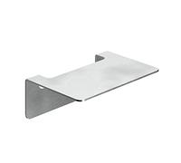 WEISSENSTEIN Estante baño Adhesivo 14 cm - Acero INOX sin Taladro | Balda baño Adhesiva Pared - Balda sin Taladro - Acero Inoxidable - Adhesivo 3M duradero - Fácil instalación