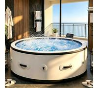 WEIZIIA SPA Portátil Hinchable para 4-6 Personas, 206 × 71 cm y Masaje 360°