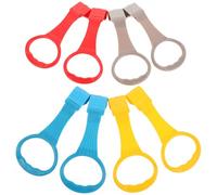 WEKAMOS 8piezas Parque Infantil para Bebés con Anillos Amarillo Azul Gris Rojo y Anillos Colgantes para Ayuda de Entrenamiento Cuna y Actividad de Corralito