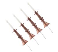 WEKAMOS Lámpara de Micropaisajismo Mini Velas, 4 Piezas Metal Abs